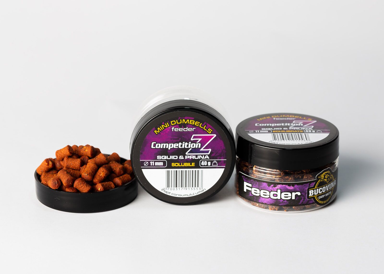 Mini dumbells feeder Competition Z solubile 11mm - Bucovina Baits
