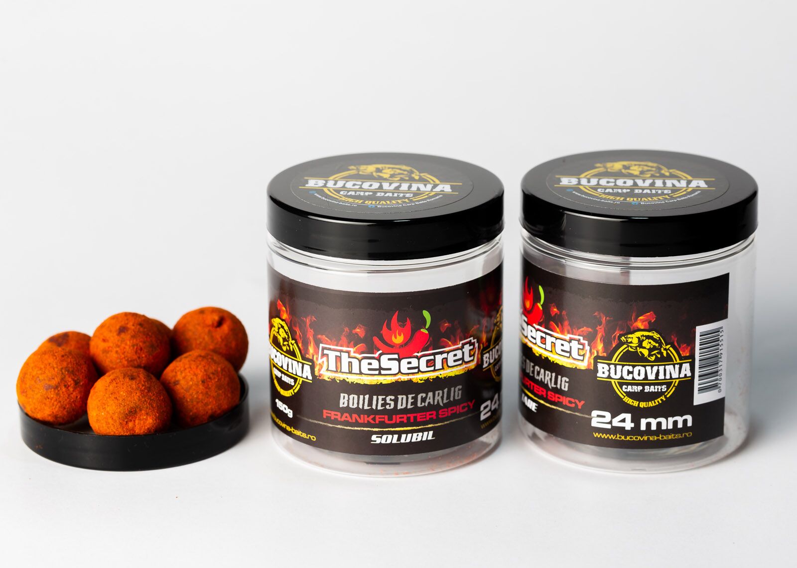 The Secret Boilies de cârlig tare sau solubil 24mm